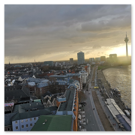 Blick über Düsseldorf